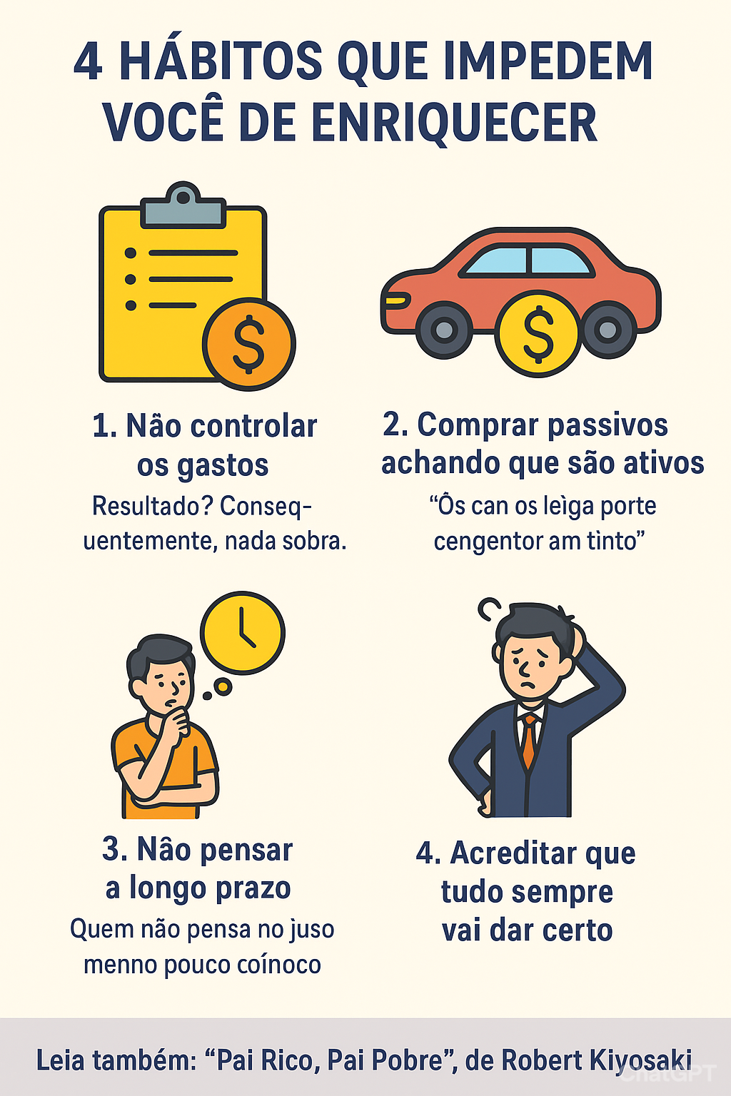 4 hábitos que impedem você de enriquecer